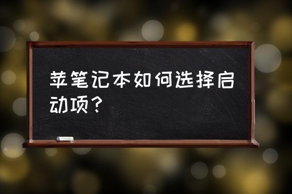 苹果如何选择启动系统文件夹 苹笔记本如何选择启动项? 苹果如何选择启动系统文件夹 苹笔记本如何选择启动项?