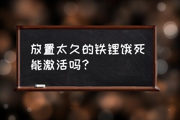 铁锂电池没电怎样激活 放置太久的铁锂饿死能激活吗? 铁锂电池没电怎样激活 放置太久的铁锂饿死能激活吗?