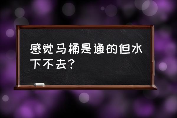 马桶堵住了一点水也下不去怎么办 感觉马桶是通的但水下不去? 马桶堵住了一点水也下不去怎么办 感觉马桶是通的但水下不去?