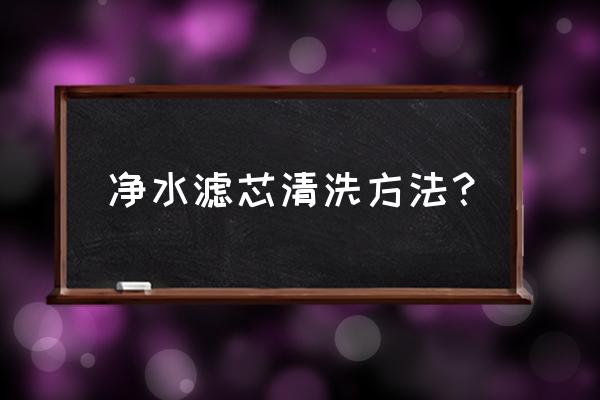 净水器的的滤芯怎么洗 净水滤芯清洗方法? 净水器的的滤芯怎么洗 净水滤芯清洗方法?