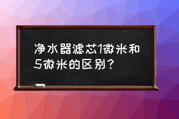 1微米和5微米的滤芯哪个好 净水器滤芯1微米和5微米的区别? 1微米和5微米的滤芯哪个好 净水器滤芯1微米和5微米的区别?