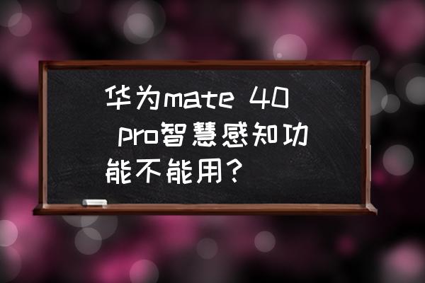 华为鸿蒙系统怎么没有隔空手势 华为mate 40 pro智慧感知功能不能用? 华为鸿蒙系统怎么没有隔空手势 华为mate 40 pro智慧感知功能不能用?