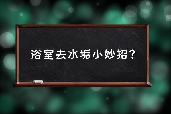 浴室电动刷 浴室去水垢小妙招? 浴室电动刷 浴室去水垢小妙招?