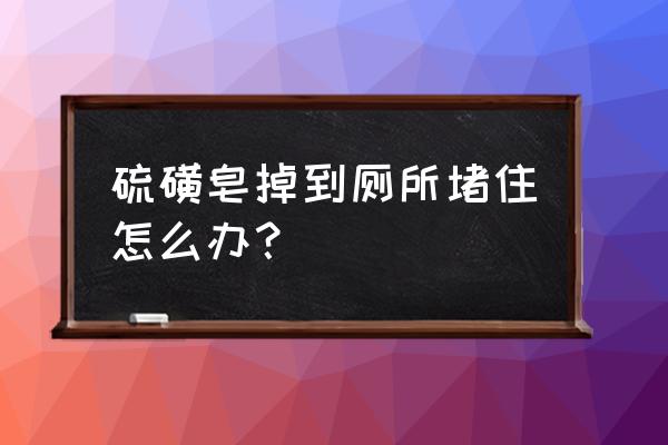 香皂掉进马桶里用了醋更堵了 硫磺皂掉到厕所堵住怎么办? 香皂掉进马桶里用了醋更堵了 硫磺皂掉到厕所堵住怎么办?